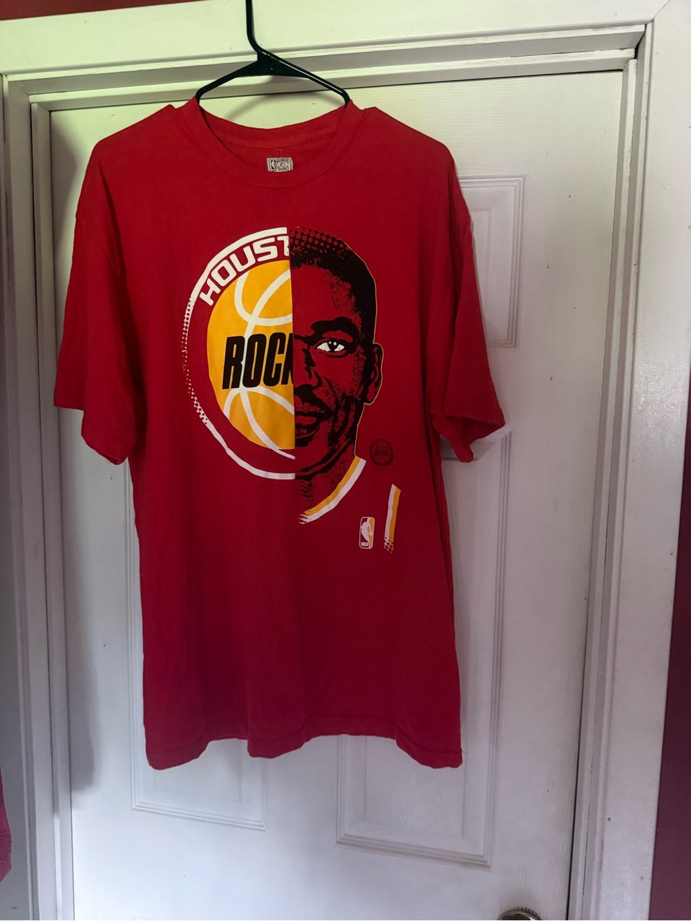 Red Houston Rockets Graphic Short Sleeve Tee